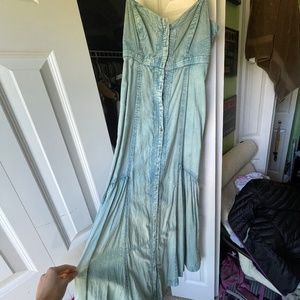 Free People Denim Maxi dress